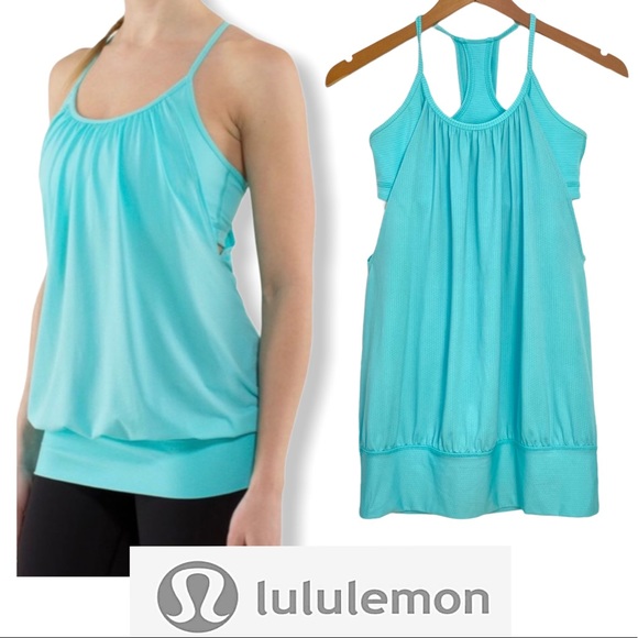 lululemon athletica Tops - Lululemon No Limits Razorback Tank Top Size 6